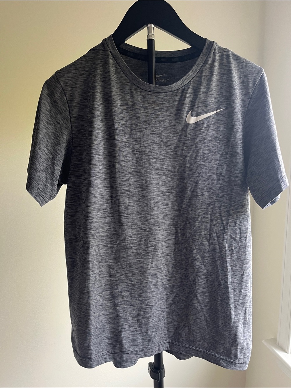 Nike Heather Gray Dri-FIT Short Sleeve Tee